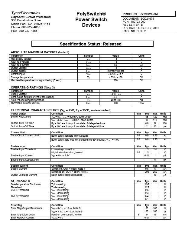 RYC8220-3M