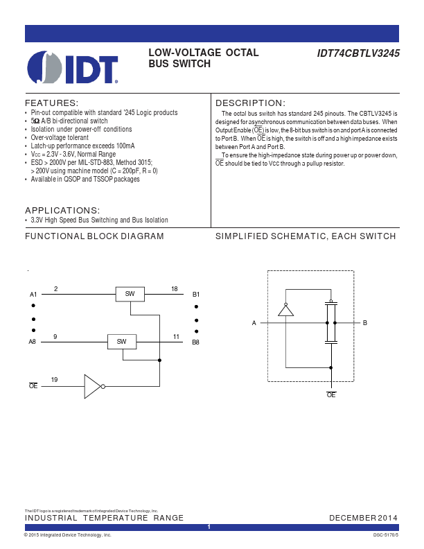 IDT74CBTLV3245