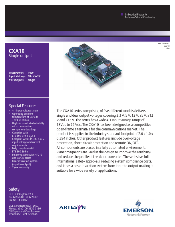 CXA10-48S05-SY