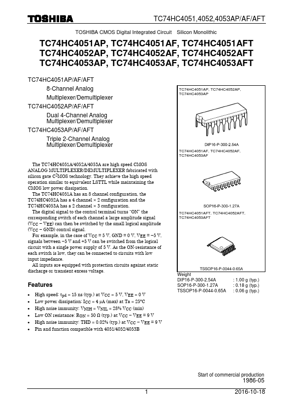 TC74HC4052AP