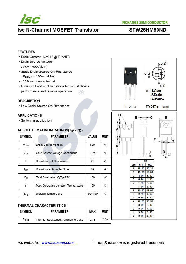 STW25NM60ND