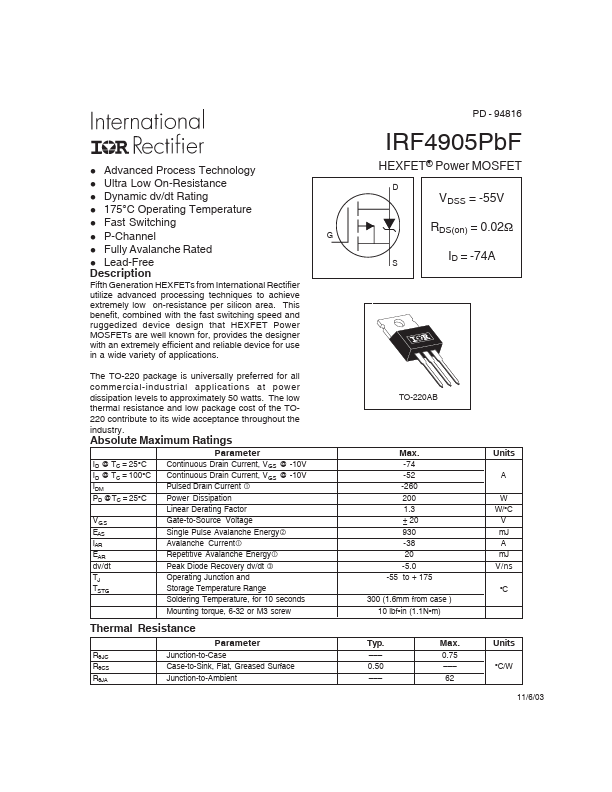 IRF4905