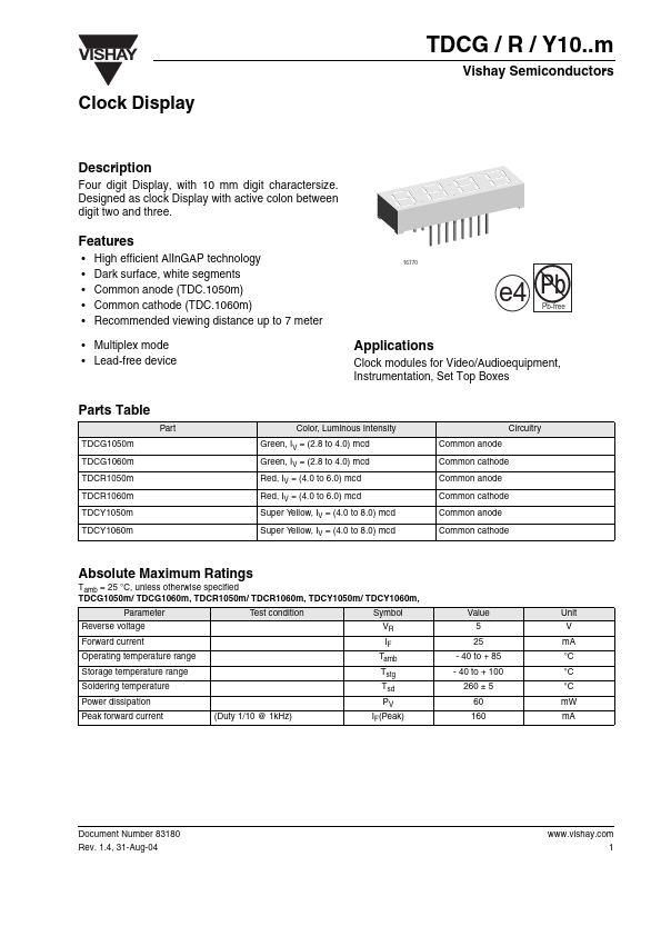 TDCR10xx