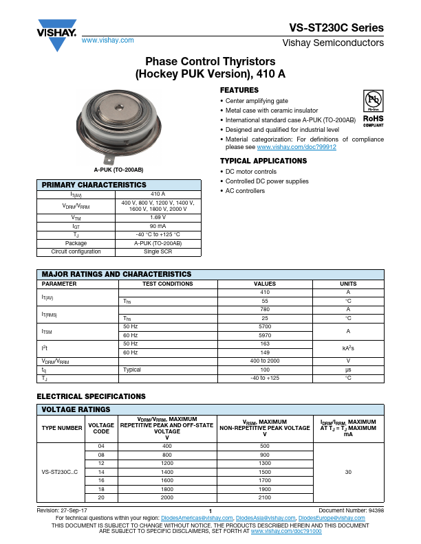 VS-ST230C12C