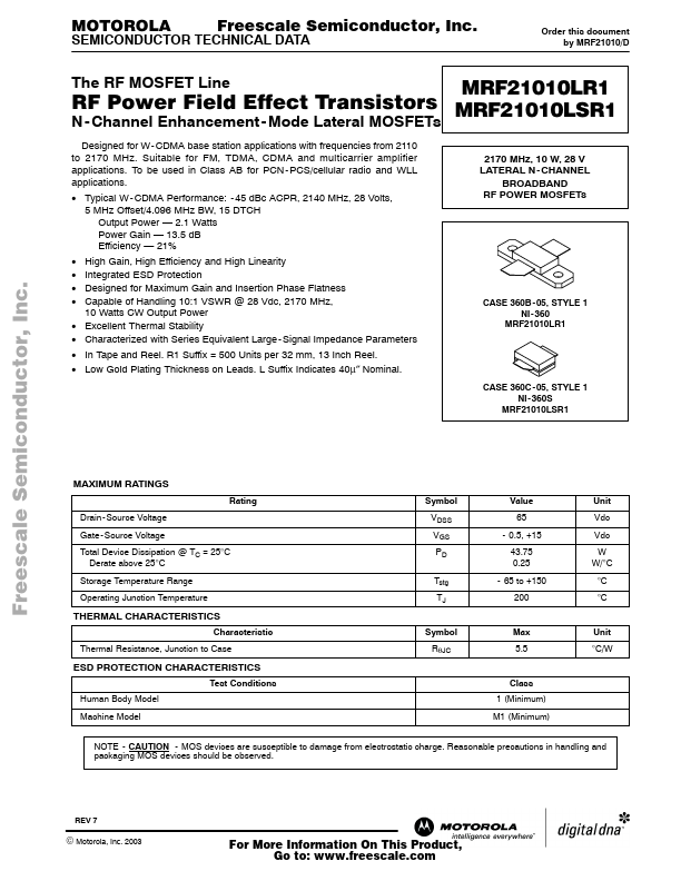 MRF21010LSR1