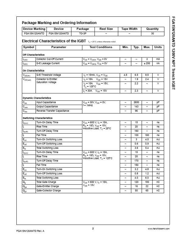 FGA15N120ANTD