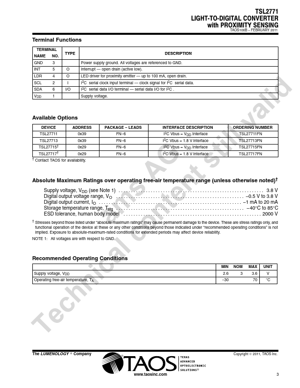 TSL2771