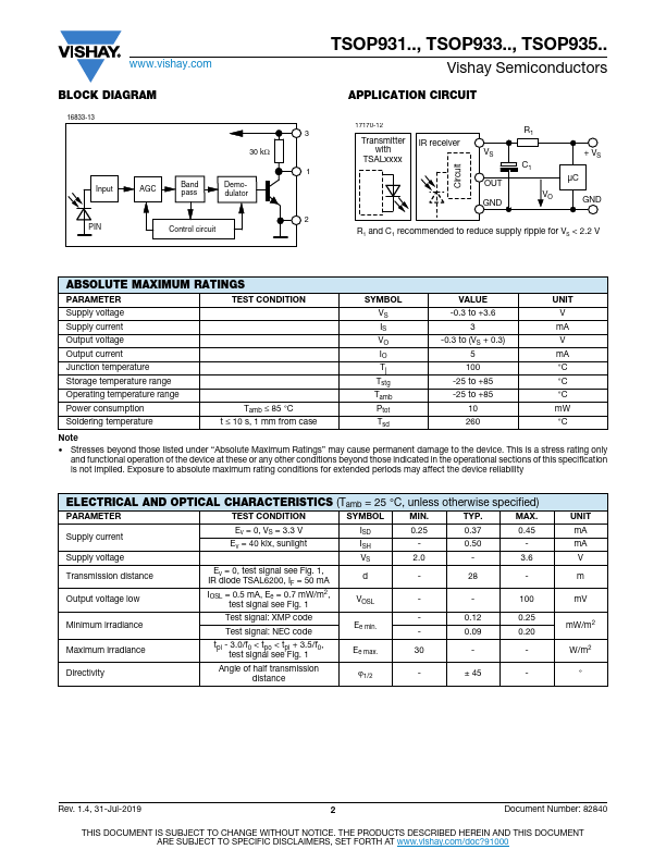 TSOP93540