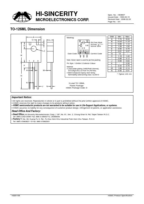 HSB1109