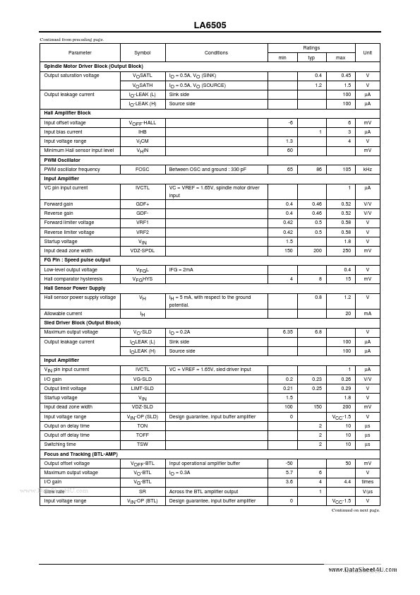 LA6505