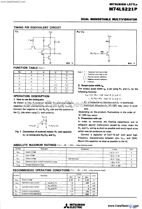 M74LS221P