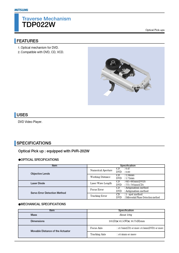 TDP022W