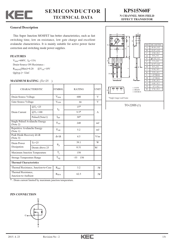 KPS15N60F