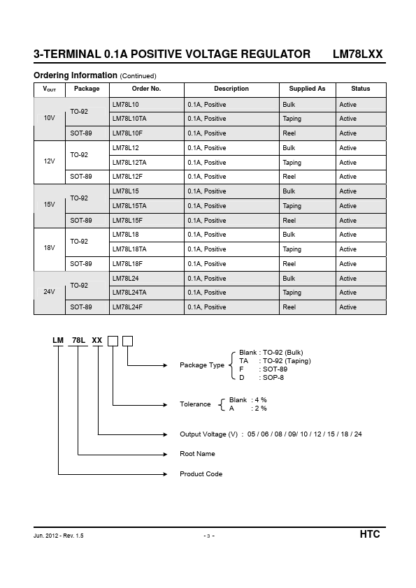 LM78L10