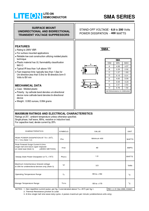 SMA43CA