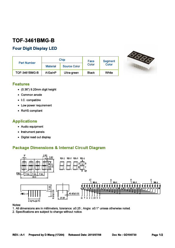 TOF-3461BMG-B