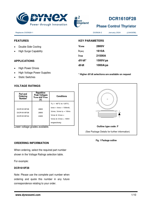 DCR1610F28