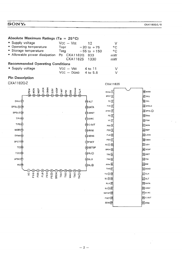 CXA1182Q