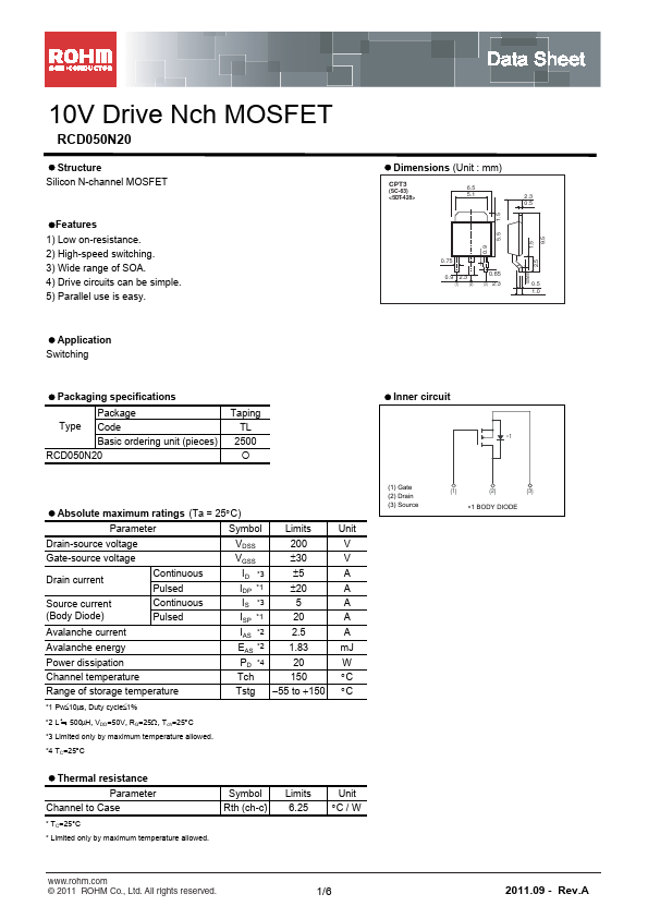 RCD050N20