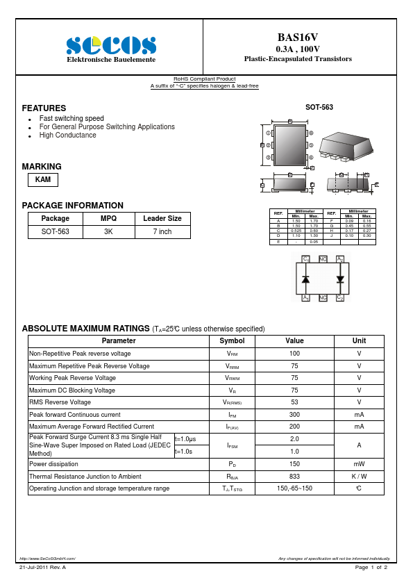 BAS16V