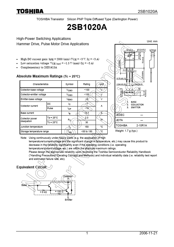 2SB1020A