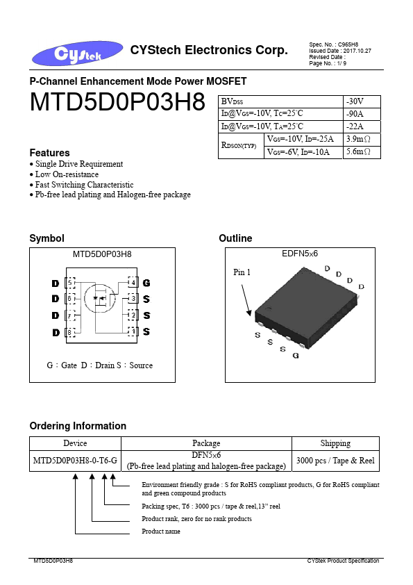 MTD5D0P03H8