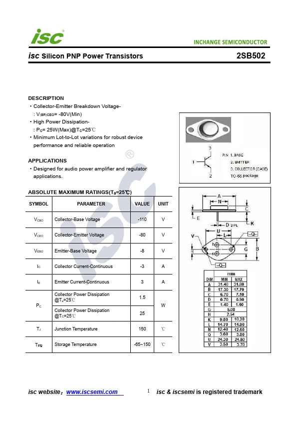 2SB502