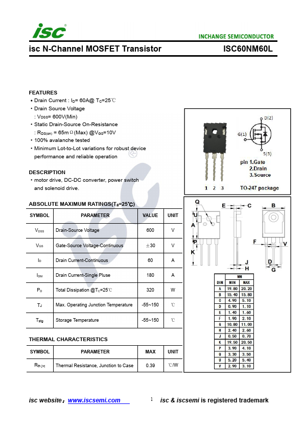 ISC60NM60L