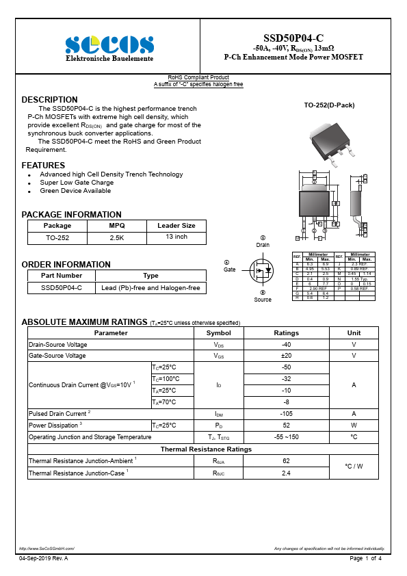 SSD50P04-C