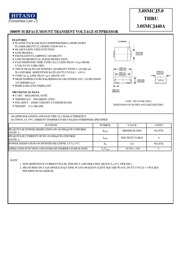 3.0SMCJ40