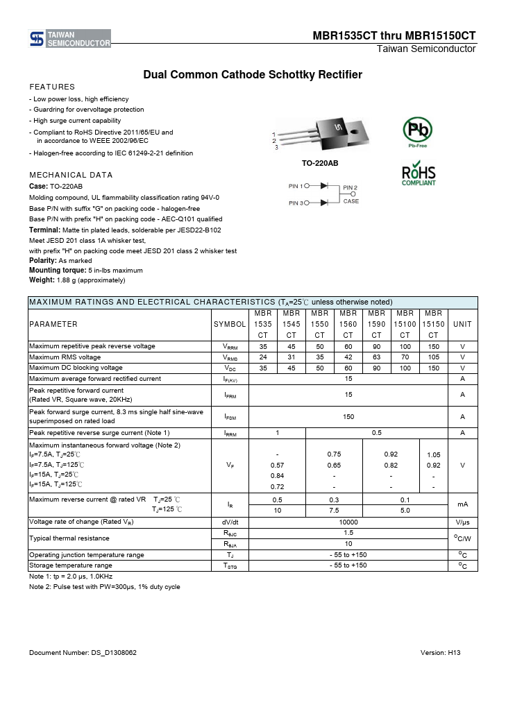 MBR15100CT