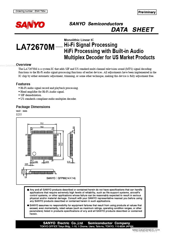 LA7267M