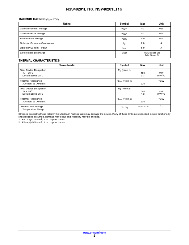 NSV40201LT1G