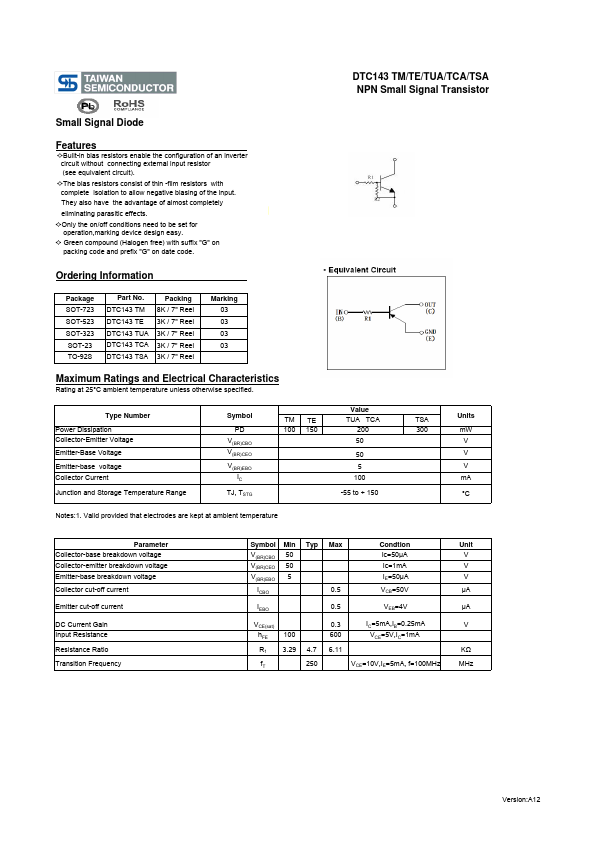 DTC143TCA