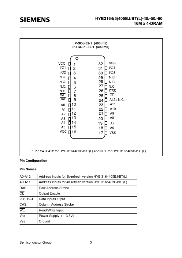 HYB3164405BJ-50