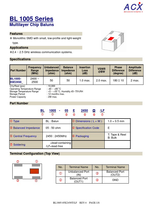 BL1005-05E2450T