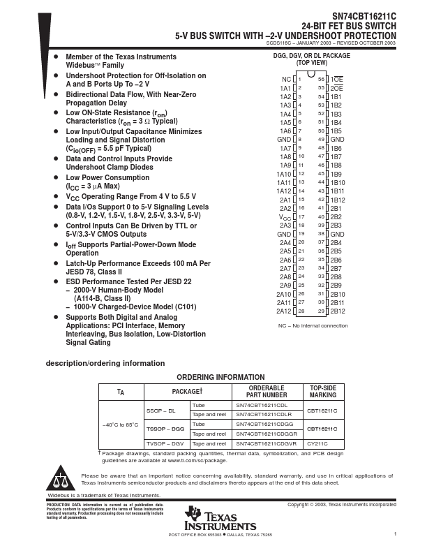 SN74CBT16211C