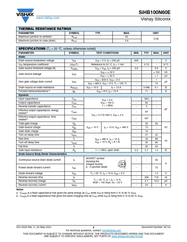 SiHB100N60E