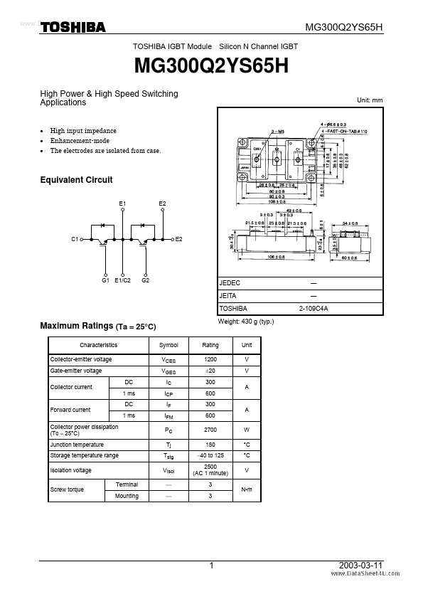 MG300Q2YS65H