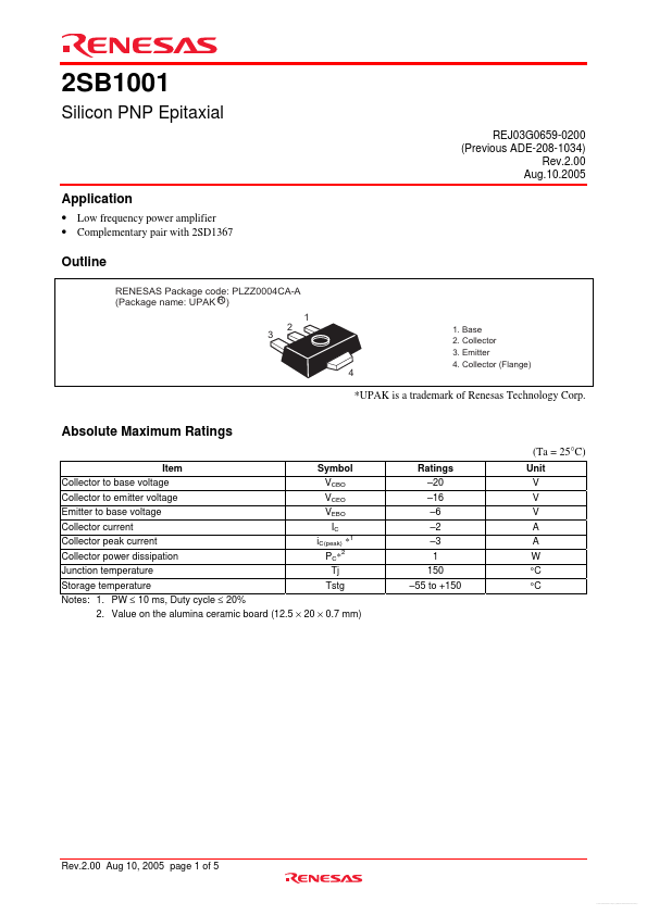 2SB1001