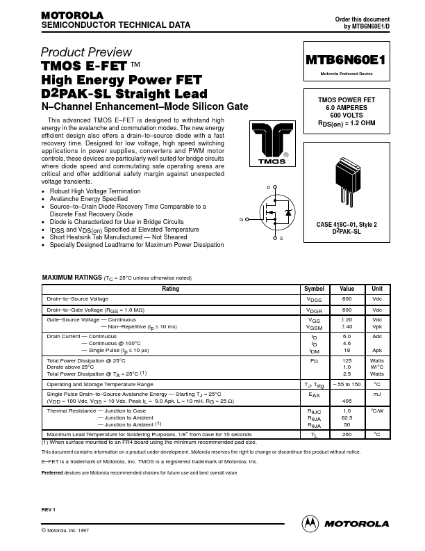 MTB6N60E1