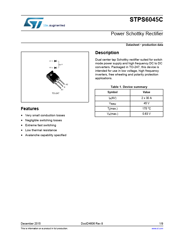 STPS6045CW