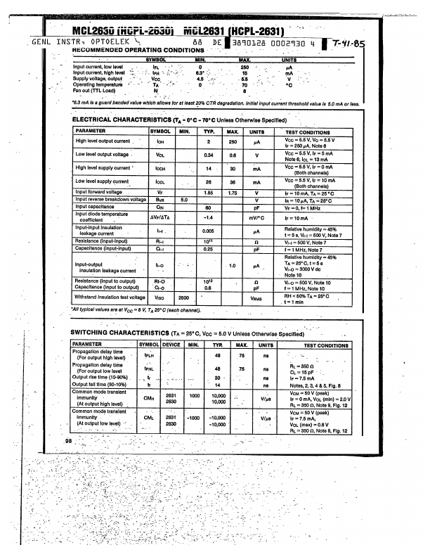 MCL2630