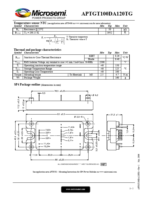 APTGT100DA120TG