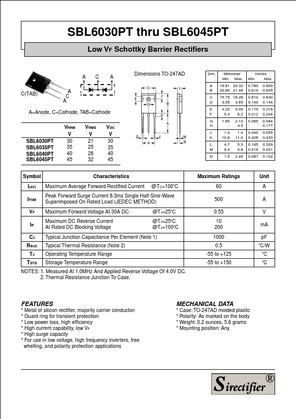 SBL6030PT