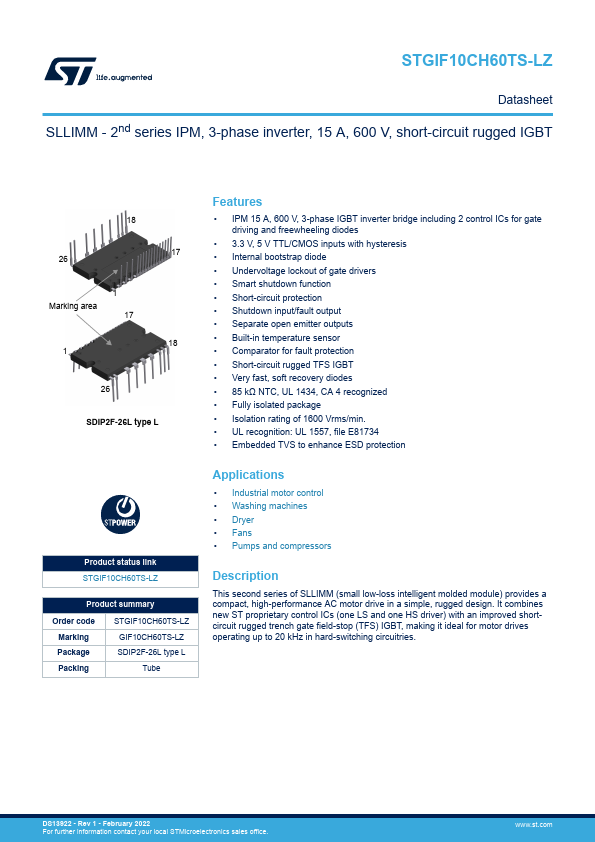 STGIF10CH60TS-LZ