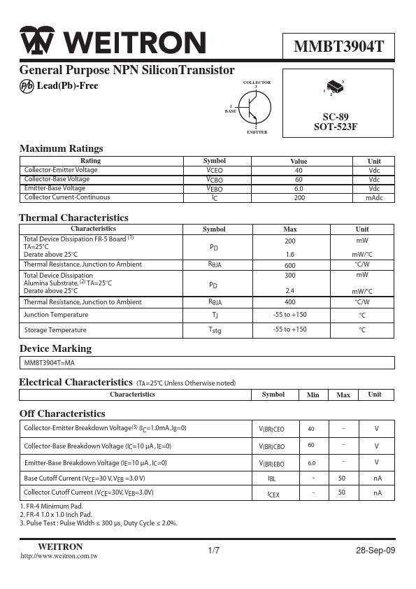 MMBT3904T