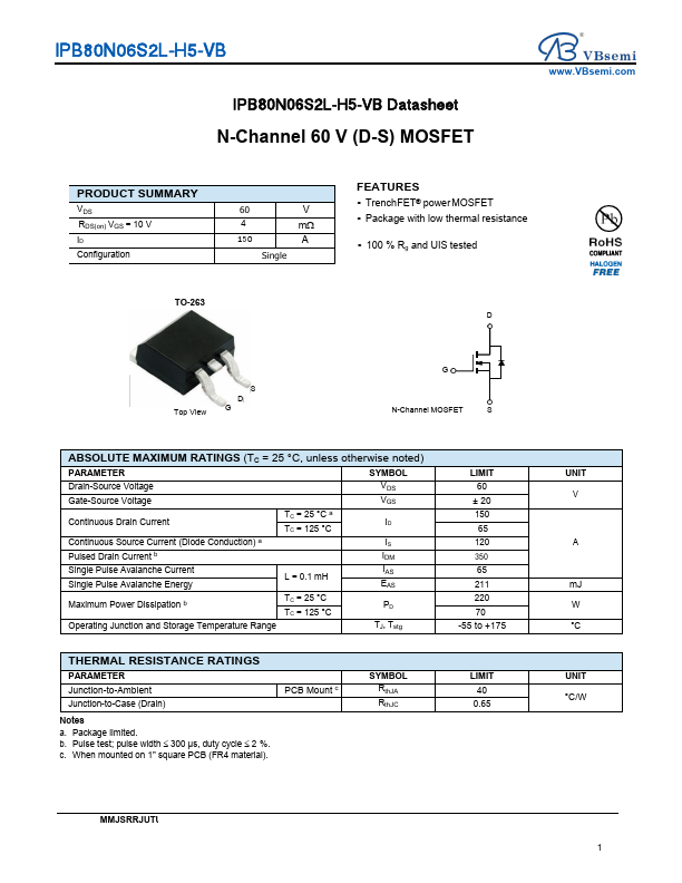 IPB80N06S2L-H5