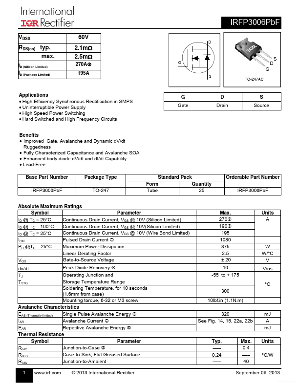 IRFP3006PBF