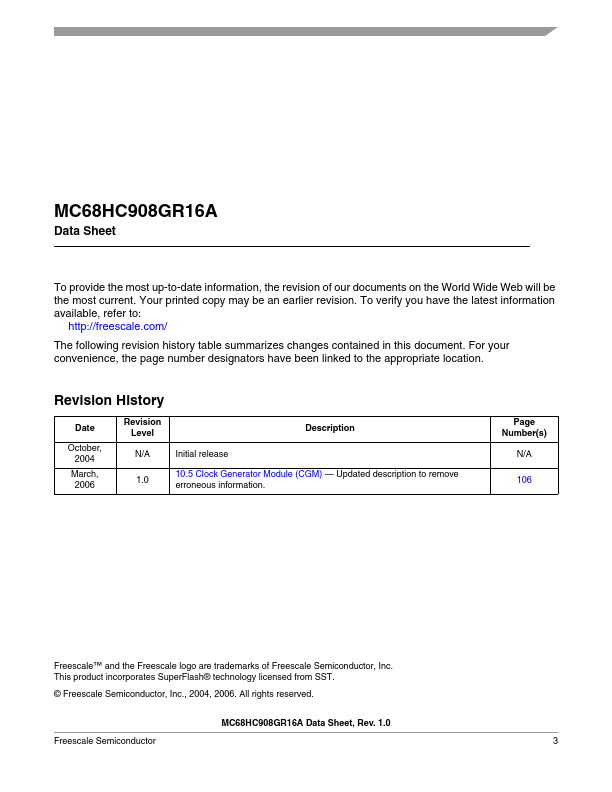 MC68HC908GR16A